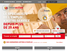 Tablet Screenshot of interaction-interim.com